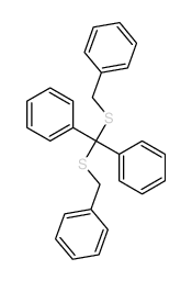 Benzene,1,1'-[bis[(phenylmethyl)thio]methylene]bis-结构式