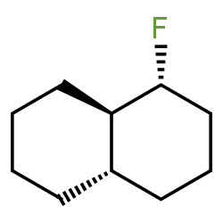 Naphthalene, 1-fluorodecahydro-, (1R,4aS,8aR)-rel- (9CI) structure