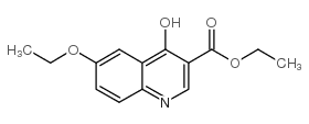 6-乙氧基-4-羟基喹啉-3-羧酸乙酯结构式