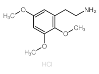 Benzeneethanamine,2,3,5-trimethoxy-, hydrochloride (1:1) Structure