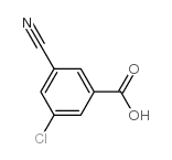 3-氯-5-氰基苯甲酸结构式