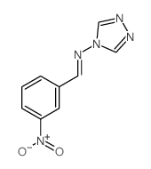 1-(3-nitrophenyl)-N-(1,2,4-triazol-4-yl)methanimine结构式
