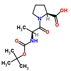 BOC-乙酰氨基异戊酸结构式