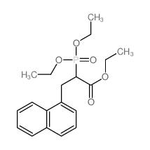 1-Naphthalenepropanoicacid, a-(diethoxyphosphinyl)-, ethylester结构式