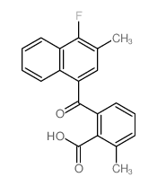 2-(4-fluoro-3-methyl-naphthalene-1-carbonyl)-6-methyl-benzoic acid Structure