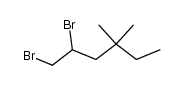 1,2-dibromo-4,4-dimethyl-hexane Structure