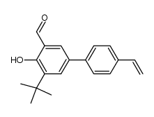 4-hydroxy-5-tert-butyl-4'-vinylbiphenyl-3-carbaldehyde Structure