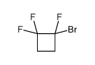 1-bromo-1,2,2-trifluorocyclobutane结构式
