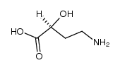 (2S)-4-amino-2-hydroxybutyric acid Structure