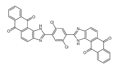 2,2’-(2,5-二氯-1,4-亚苯基)二-1H-蒽并[1,2-D]咪唑-6,11-二酮结构式