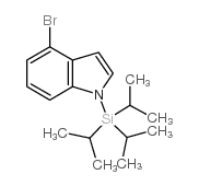 4-溴-1-(三异丙基硅基)-1H-吲哚结构式