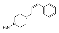 4-(3-phenylprop-2-enyl)piperazin-1-amine Structure