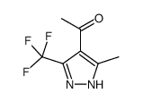 1-[5-Methyl-3-(trifluoromethyl)-1H-pyrazol-4-yl]ethanone Structure