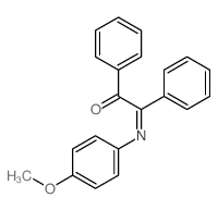2-(4-Methoxyphenyl)imino-1,2-diphenyl-ethanone结构式