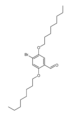 4-bromo-2,5-dioctoxybenzaldehyde Structure