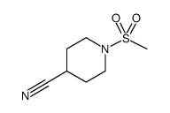 1-(methylsulfonyl)-4-piperidinecarbonitrile Structure