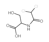N-Dichloroacetyl-DL-serine Structure