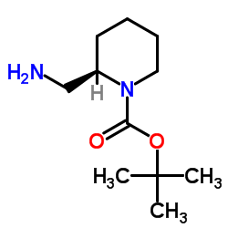 (S)-1-Boc-2-(氨甲基)哌啶结构式