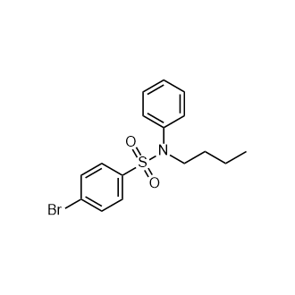 4-Bromo-n-butyl-n-phenylbenzenesulfonamide Structure