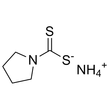 Ammonium 1-pyrrolidinedithiocarbamate Structure