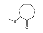 2-methylsulfanylcycloheptan-1-one结构式
