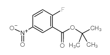 2-氟-5-硝基苯甲酸叔丁酯结构式