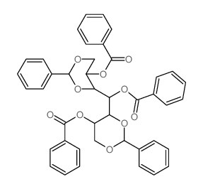 bis(5-benzoyloxy-2-phenyl-1,3-dioxan-4-yl)methyl benzoate Structure