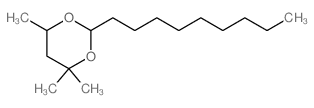1,3-Dioxane,4,4,6-trimethyl-2-nonyl-结构式
