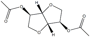 2-O,5-O-Diacetyl-1,4:3,6-dianhydro-D-iditol结构式