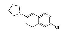 1-(6-chloro-3,4-dihydronaphthalen-2-yl)pyrrolidine结构式