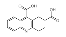 2,9-Acridinedicarboxylicacid, 1,2,3,4-tetrahydro- Structure