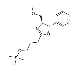(4S,5S)-2-[3-[(Trimethylsilyl)oxy]propyl]-4-(methoxymethyl)-5-phenyl-2-oxazoline结构式