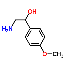 2-氨基-1-(4-甲氧基苯基)乙醇结构式