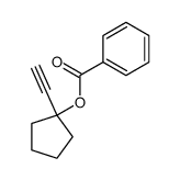 benzoic acid-(1-ethynyl-cyclopentyl ester)结构式