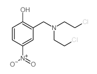 Bis(2-chloroethyl)aminomethyl-4-hydroxynitrobenzene结构式