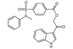 [2-(1H-indol-3-yl)-2-oxoethyl] 4-[methyl(phenyl)sulfamoyl]benzoate Structure