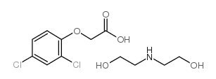 2,4-二氯苯氧乙酸二乙醇胺盐结构式