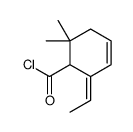 3-Cyclohexene-1-carbonyl chloride, 2-ethylidene-6,6-dimethyl- (9CI)结构式