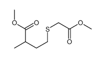 methyl 4-(2-methoxy-2-oxoethyl)sulfanyl-2-methylbutanoate Structure