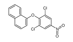 1-(2,6-dichloro-4-nitrophenoxy)naphthalene结构式