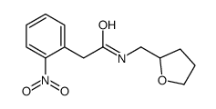 2-(2-nitrophenyl)-N-(oxolan-2-ylmethyl)acetamide Structure