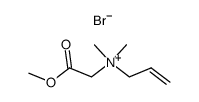 N-(2-methoxy-2-oxoethyl)-N,N-dimethylprop-2-en-1-aminium bromide Structure
