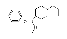 ethyl 4-phenyl-1-propylpiperidine-4-carboxylate Structure