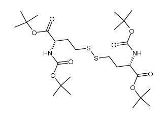 N,N'-di(tert-butoxycarbonyl)-(L)-homocystine di(tert-butyl)ester Structure