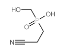2-cyanoethyl-(hydroxymethyl)phosphinic acid结构式