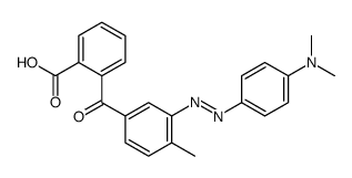 2-[3-[[4-(dimethylamino)phenyl]diazenyl]-4-methylbenzoyl]benzoic acid Structure