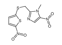 1-methyl-5-nitro-2-[(5-nitrothiophen-2-yl)sulfanylmethyl]imidazole Structure