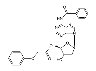 N6-benzoyl-O5'-phenoxyacetyl-2'-deoxy-adenosine Structure