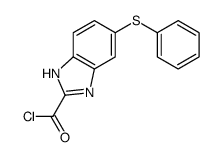 6-phenylsulfanyl-1H-benzimidazole-2-carbonyl chloride结构式