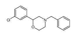 4-benzyl-2-(3-chlorophenyl)morpholine结构式